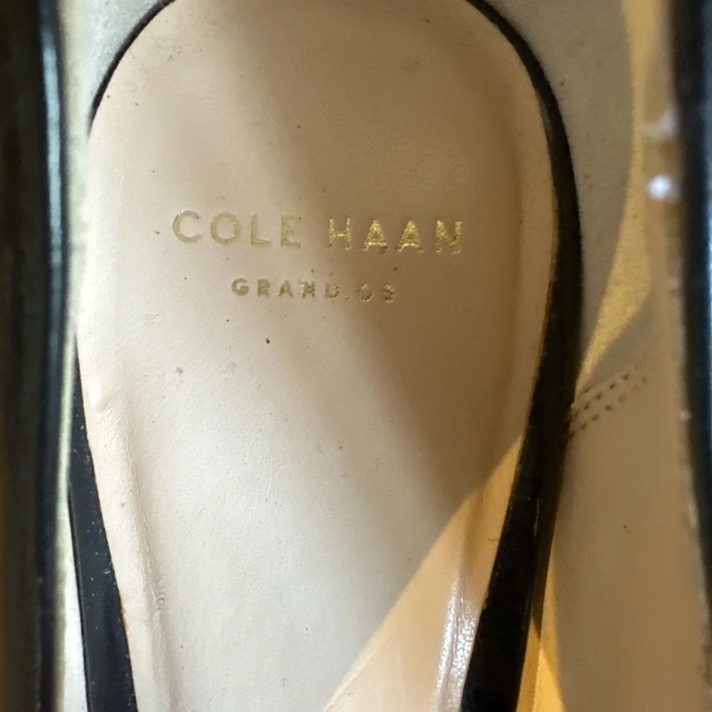 Cole Haan Prieta Black Patent Leather Pointed Toe  9B